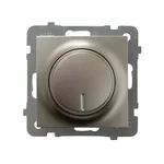 Ściemniacz uniwersalny do LED Satyna light As Ospel ŁP-8GL2/m/45 z pokrętłem w kolorze satynowym.