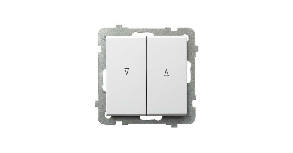 Łącznik żaluzjowy z blokadą mechaniczną Biały połysk - ŁP-7RB/m/00