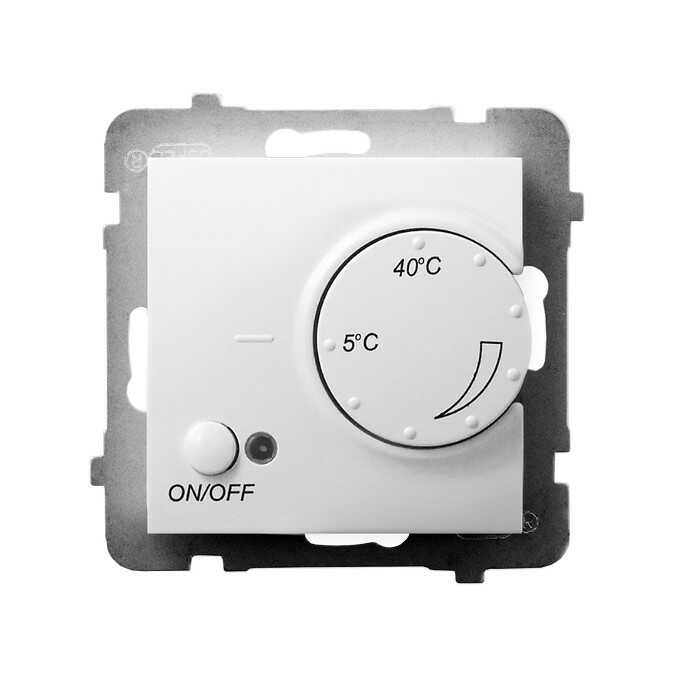 Regulator temperatury z czujnikiem podpodłogowym Biały Ospel Aria - RTP-1U/m/00