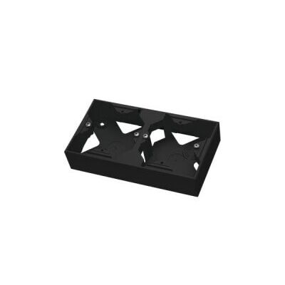 Puszka natynkowa podwójna Czarny metalik - PNP-2Y/33 Impresja