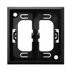 Ramka ozdobna mocująca do łączników krzyżowych podwójnych Czarny metalik Ospel Aria - RO-5U/33