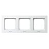 Ramka potrójna do zestawów IP-44 Biały mat - RH-3R/75 Sonata