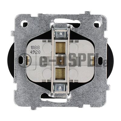 Gniazdo podwójne z uziemieniem (do ramek Prestige 4mm) Czarny matowy - GP-2RRAZ/m/33 Sonata