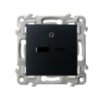 Ładowarka podwójna USB typu A+C 2.1A Srebrny Ospel Szafir - GPUSB-2Z/m/33