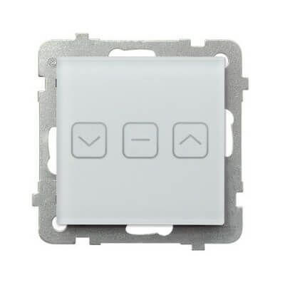 Łącznik dotykowy żaluzjowy Wi-Fi Białe Szkło Szronione Sonata Touch - ŁPDT-7RS/m/78