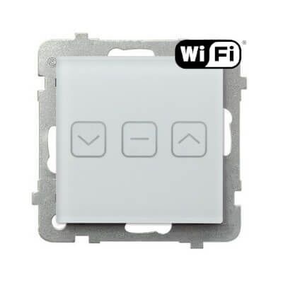 Łącznik dotykowy żaluzjowy Wi-Fi Białe Szkło Szronione Sonata Touch - ŁPDT-7RS/m/78