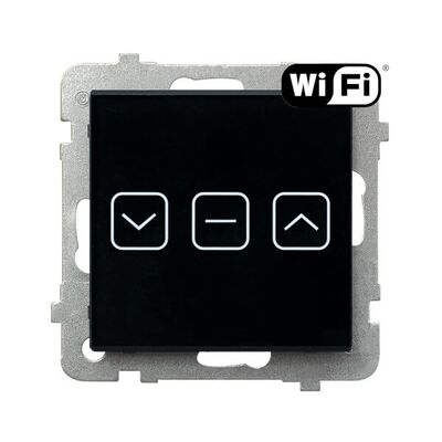 Łącznik dotykowy żaluzjowy Wi-Fi Czarne Szkło Sonata Touch - ŁPDT-7RS/m/32