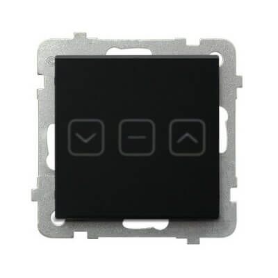 Łącznik dotykowy żaluzjowy Wi-Fi Czarne Szkło Szronione Sonata Touch - ŁPDT-7RS/m/79