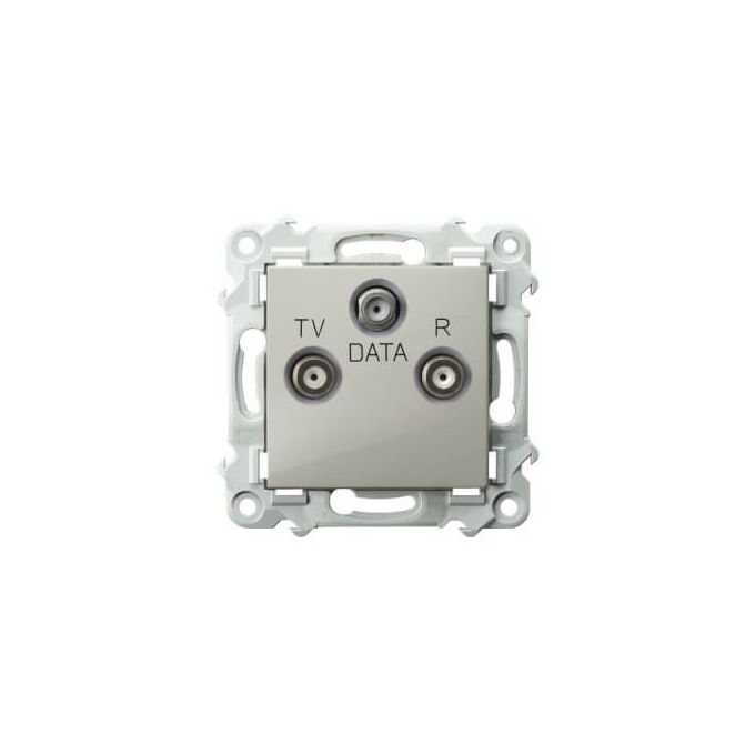 Gniazdo RTV-DATA Kaszmirowy beż Ospel Szafir - GPA-ZD/m/83