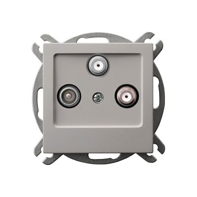 Gniazdo antenowe RTV-SAT z dwoma wyjściami SAT Kaszmir - GPA-G2S/m/82 As