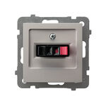 Gniazdo głośnikowe pojedyncze Kaszmir - GG-1G/m/82 As