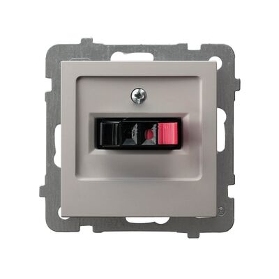 Gniazdo głośnikowe pojedyncze Kaszmir - GG-1G/m/82 As
