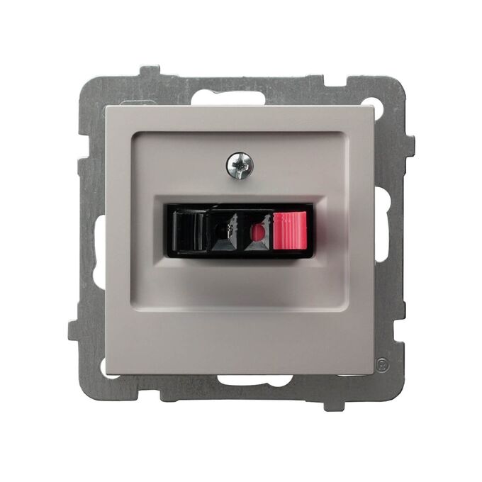 Gniazdo głośnikowe pojedyncze Kaszmir - GG-1G/m/82 As