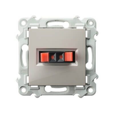 Gniazdo głośnikowe pojedyncze Kaszmirowy beż Ospel Szafir - GG-1Z/m/83