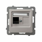 Gniazdo komputerowe pojedyncze RJ45 kat. 5e, MMC Kaszmir - GPK-1G/K/m/82 As