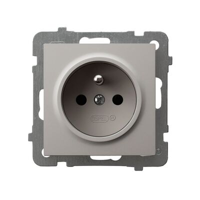 Gniazdo pojedyncze z uziemieniem Kaszmir - GP-1GZ/m/82 As