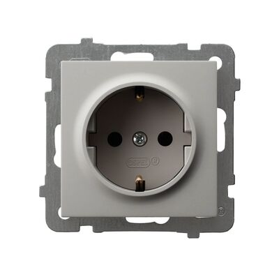 Gniazdo pojedyncze z uziemieniem Schuko Kaszmir - GP-1GS/m/82 As