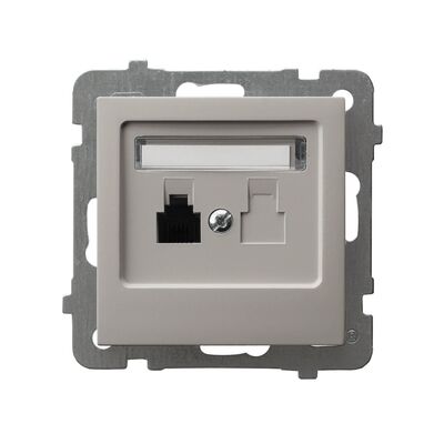 Gniazdo telefoniczne pojedyncze Kaszmir - GPT-1G/m/82 As