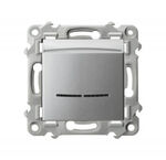 Łącznik hotelowy z podświetleniem Srebrny Ospel Szafir - ŁP-15ZS/m/18