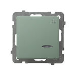 Łącznik krzyżowy z podświetleniem Zielony mat - ŁP-4GS/m/84 As