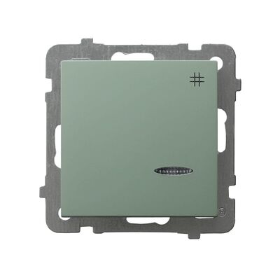 Łącznik krzyżowy z podświetleniem Zielony mat - ŁP-4GS/m/84 As