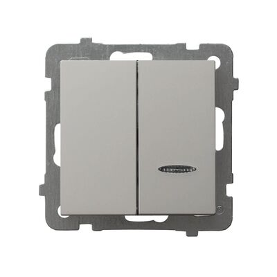 Łącznik podwójny, świecznikowy z podświetleniem Kaszmir - ŁP-2GS/m/82 As