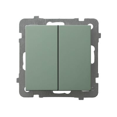 Łącznik podwójny zwierny Zielony mat - ŁP-17G/m/84 As