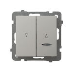 Przycisk żaluzjowy z podświetleniem Kaszmir - ŁP-7GS/m/82 As