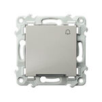 Przycisk zwierny dzwonek z podświetleniem Kaszmirowy beż Ospel Szafir - ŁP-6ZS/m/83