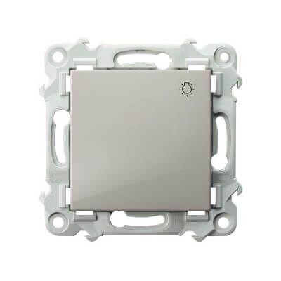 Przycisk zwierny światło Kaszmirowy beż Ospel Szafir - ŁP-5Z/m/83