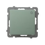 Przycisk zwierny "światło" Zielony mat - ŁP-5G/m/84 As