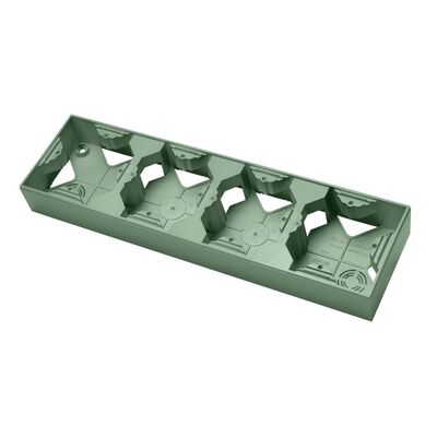 Puszka natynkowa poczwórna Zielony mat - PNP-4G/84 As