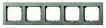Ramka pięciokrotna do zestawów IP-44 Zielony mat - RH-5G/84 As