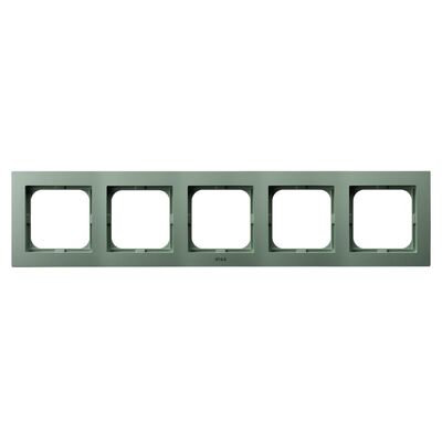 Ramka pięciokrotna do zestawów IP-44 Zielony mat - RH-5G/84 As