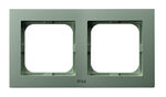 Ramka podwójna do zestawów IP-44 Zielony mat - RH-2G/84 As