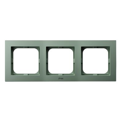 Ramka potrójna do zestawów IP-44 Zielony mat - RH-3G/84 As