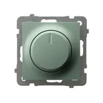 Ściemniacz uniwersalny do LED Ospel, zielony mat, model ŁP-8GL2/m/84, z pokrętłem regulacyjnym.