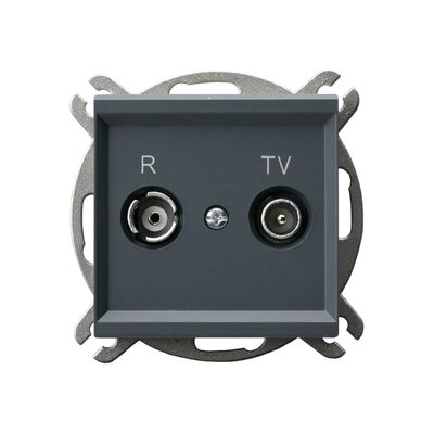 Gniazdo antenowe RTV końcowe Szary grafit - GPA-RK/m/73 Sonata