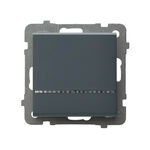Łącznik jednobiegunowy z podświetleniem Szary grafit - ŁP-1RS/m/73 Sonata
