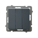 Łącznik potrójny Szary grafit - ŁP-13R/m/73 Sonata
