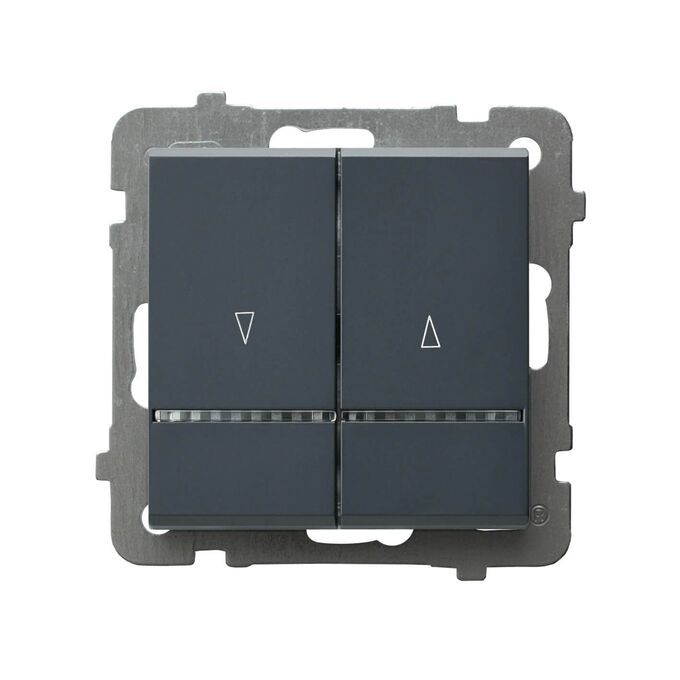 Łącznik żaluzjowy z podświetleniem z blokadą mechaniczną Szary grafit - ŁP-7RBS/m/73 Sonata