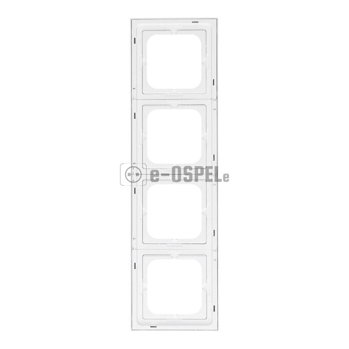 Ramka poczwórna Biały połysk/Biała podstawa - R-4R/00/00 Sonata