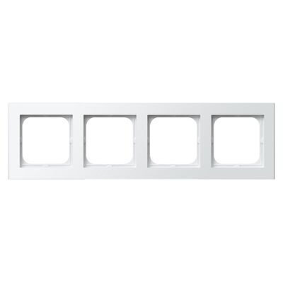 Ramka poczwórna Biały połysk/Biała podstawa - R-4R/00/00 Sonata