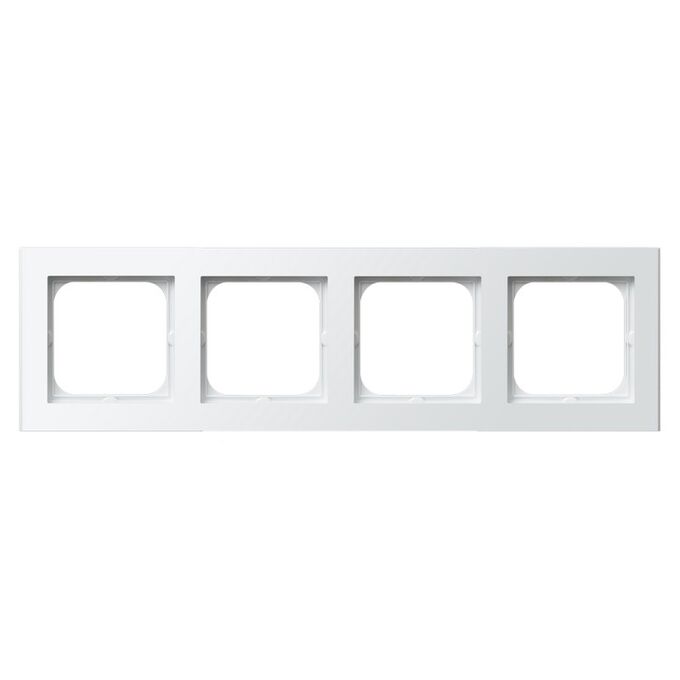Ramka poczwórna Biały połysk/Biała podstawa - R-4R/00/00 Sonata