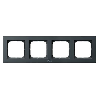 Ramka poczwórna do zestawów IP-44 Szary grafit - RH-4R/73 Sonata