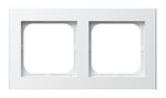 Ramka podwójna Biały połysk/Biała podstawa - R-2R/00/00 Sonata