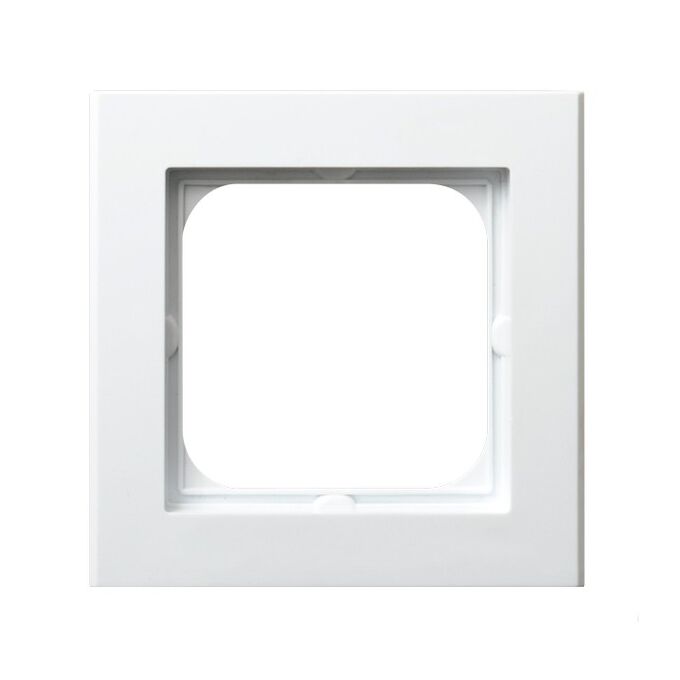 Ramka pojedyncza Biały połysk/Biała podstawa - R-1R/00/00 Sonata