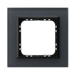 Ramka pojedyncza Grafitowe Szkło Szronione 4mm - R-1RGC/85/33 Sonata Prestige