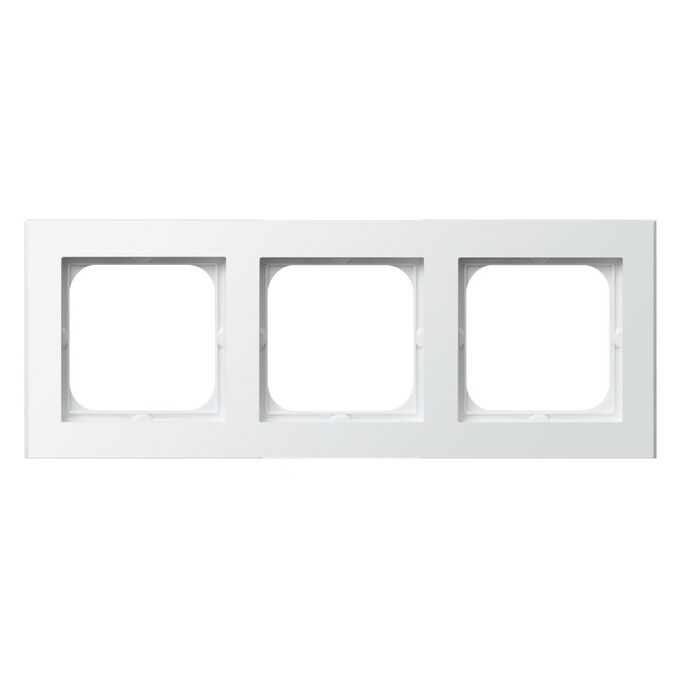 Ramka potrójna Biały połysk/Biała podstawa - R-3R/00/00 Sonata