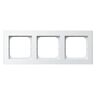 Ramka potrójna Biały połysk/Biała podstawa - R-3R/00/00 Sonata